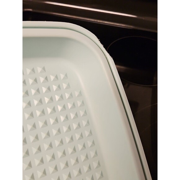 Vintage Tupperware Mint Green Season & Serve Marinade Dish W Lid 1295-7 & 1294-1 - Picture 12 of 12